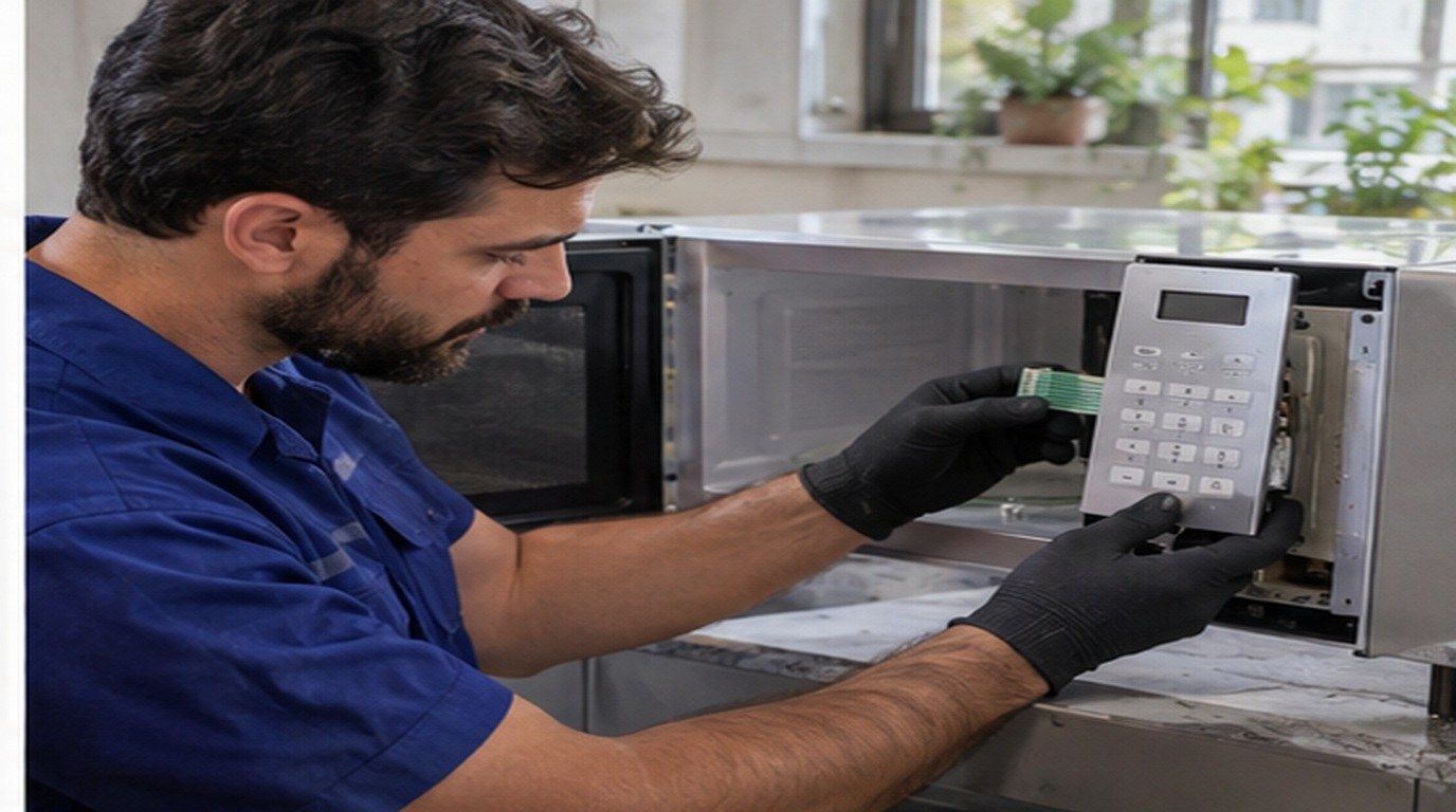 Conserto de micro-ondas em Florianópolis‑SC: troca da membrana e do painel